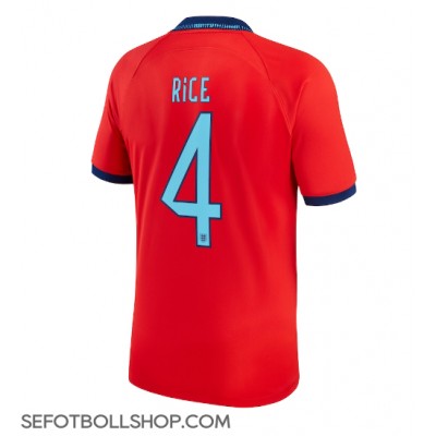 Billiga England Declan Rice #4 Borta fotbollskläder VM 2022 Kortärmad